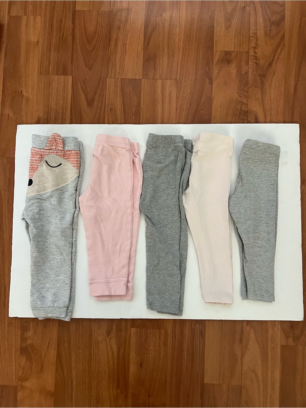18-24m Toddler Girl Pants Leggings Bundle of 5 pink grey, H&M First impressions
